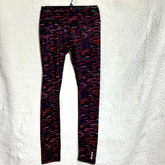 REEBOK Kaleidoscope Athletic Running Workout Leggings, Size Small-#297 - Picture 10 of 10